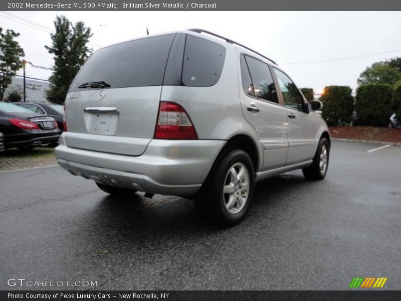 Brilliant Silver Metallic / Charcoal 2002 Mercedes-Benz ML 500 4Matic