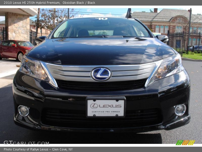 Obsidian Black / Black 2010 Lexus HS 250h Hybrid Premium