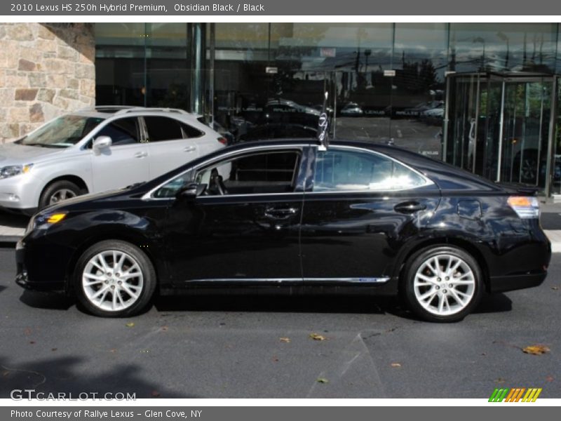 Obsidian Black / Black 2010 Lexus HS 250h Hybrid Premium