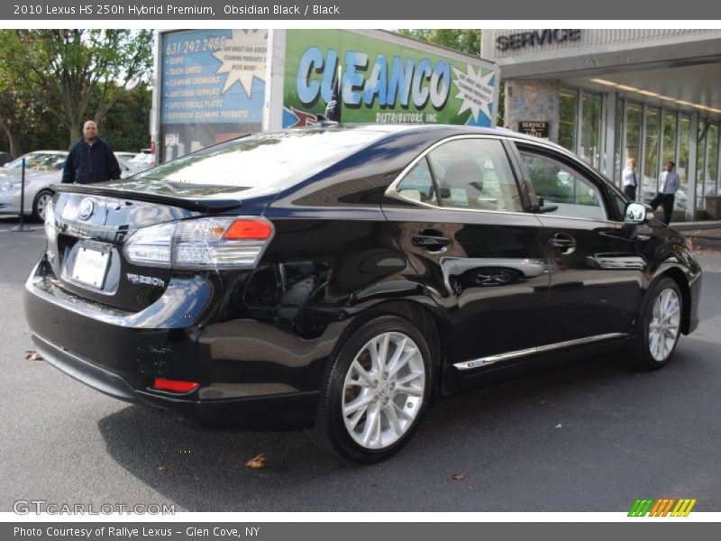 Obsidian Black / Black 2010 Lexus HS 250h Hybrid Premium