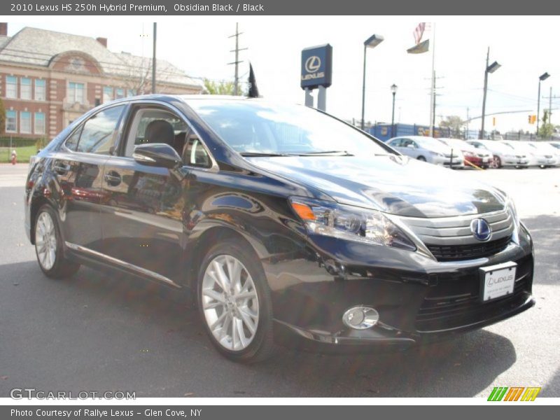 Obsidian Black / Black 2010 Lexus HS 250h Hybrid Premium