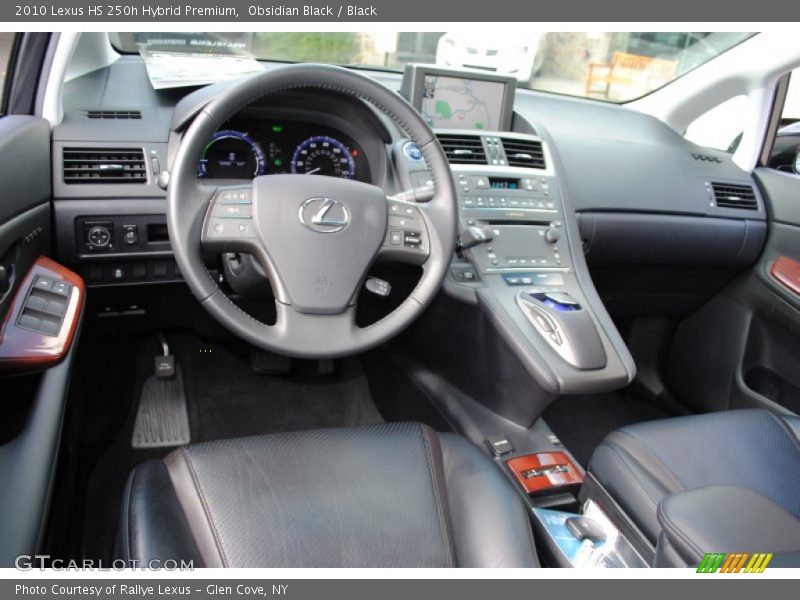Obsidian Black / Black 2010 Lexus HS 250h Hybrid Premium