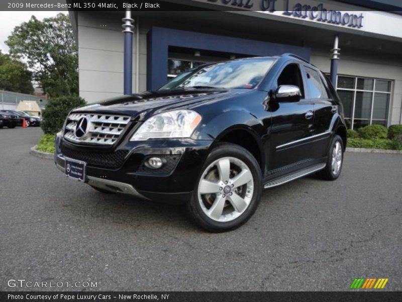 Black / Black 2009 Mercedes-Benz ML 350 4Matic