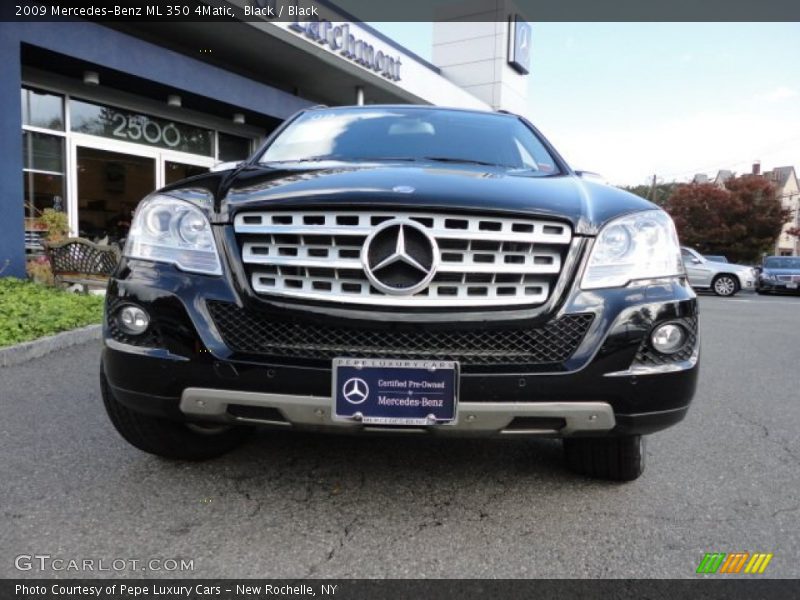 Black / Black 2009 Mercedes-Benz ML 350 4Matic
