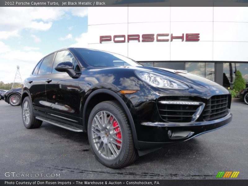 Jet Black Metallic / Black 2012 Porsche Cayenne Turbo