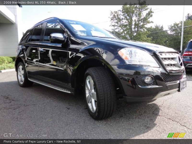 Black / Black 2009 Mercedes-Benz ML 350 4Matic