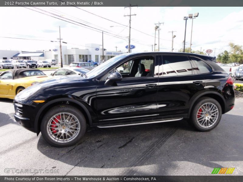 Jet Black Metallic / Black 2012 Porsche Cayenne Turbo