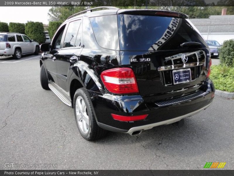 Black / Black 2009 Mercedes-Benz ML 350 4Matic