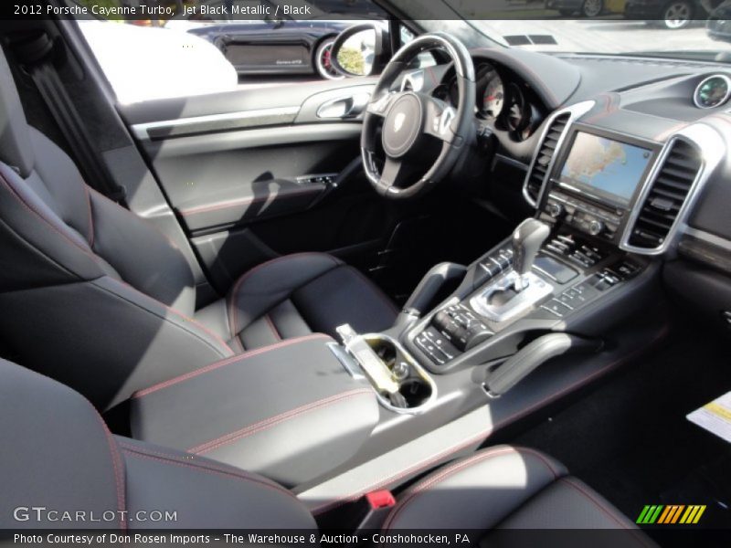 Jet Black Metallic / Black 2012 Porsche Cayenne Turbo