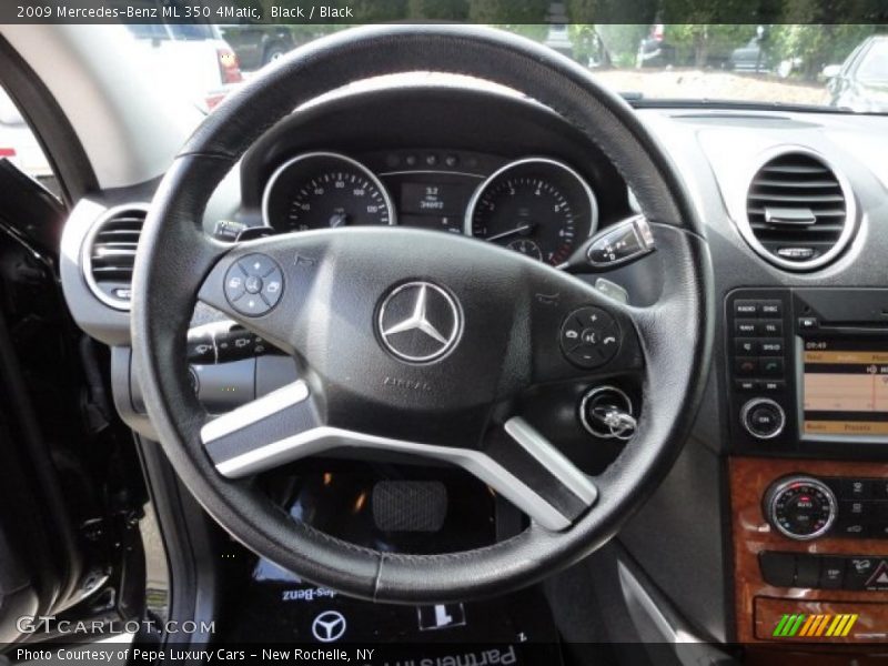 Black / Black 2009 Mercedes-Benz ML 350 4Matic