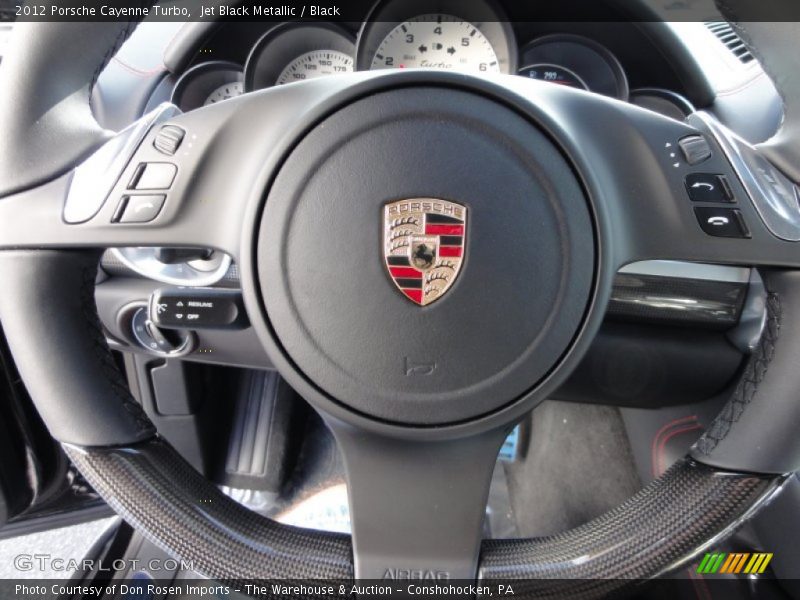 Jet Black Metallic / Black 2012 Porsche Cayenne Turbo
