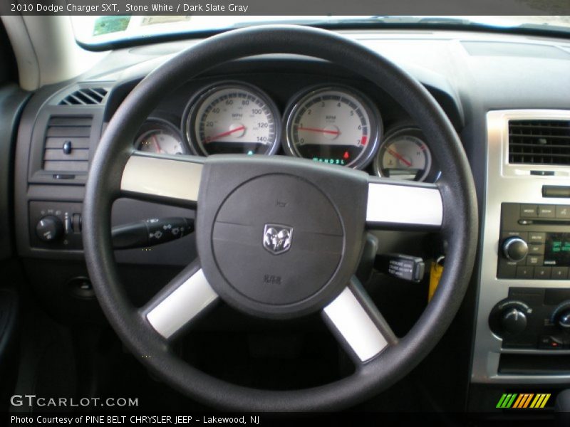 Stone White / Dark Slate Gray 2010 Dodge Charger SXT