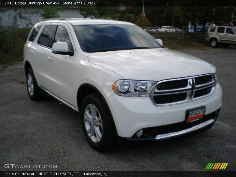 Stone White / Black 2011 Dodge Durango Crew 4x4