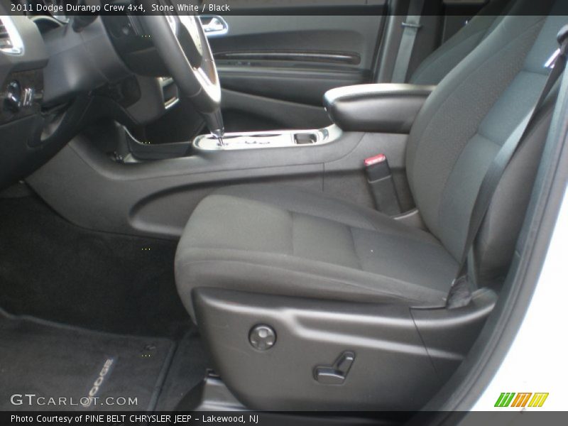 Stone White / Black 2011 Dodge Durango Crew 4x4