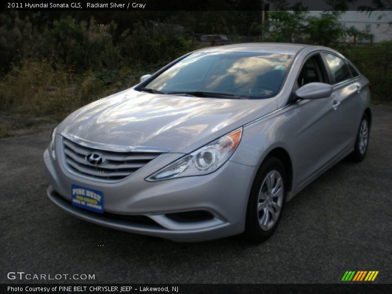 Radiant Silver / Gray 2011 Hyundai Sonata GLS