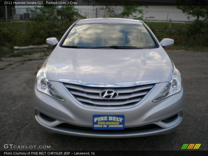 Radiant Silver / Gray 2011 Hyundai Sonata GLS