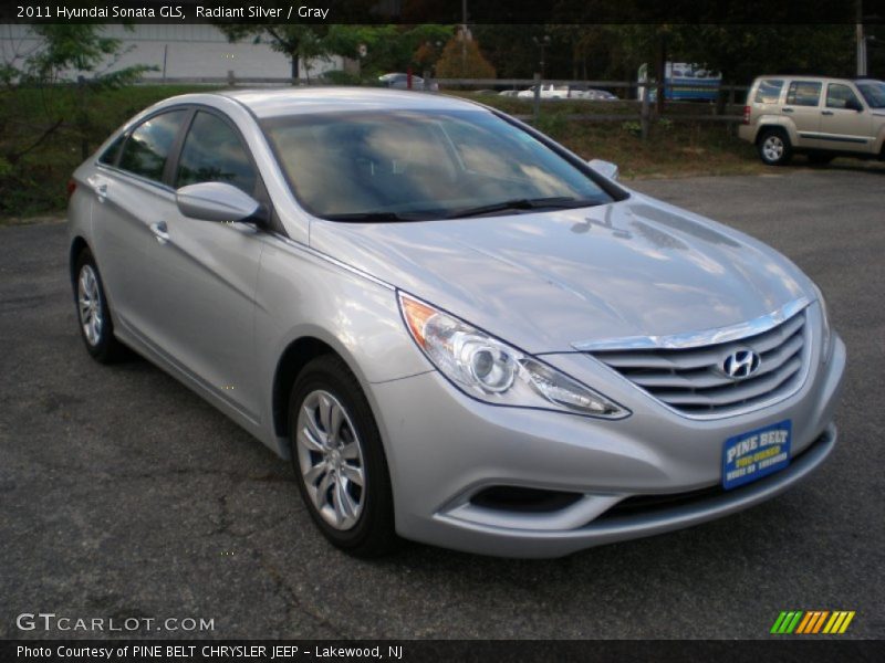 Radiant Silver / Gray 2011 Hyundai Sonata GLS