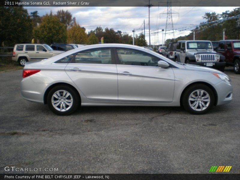 Radiant Silver / Gray 2011 Hyundai Sonata GLS