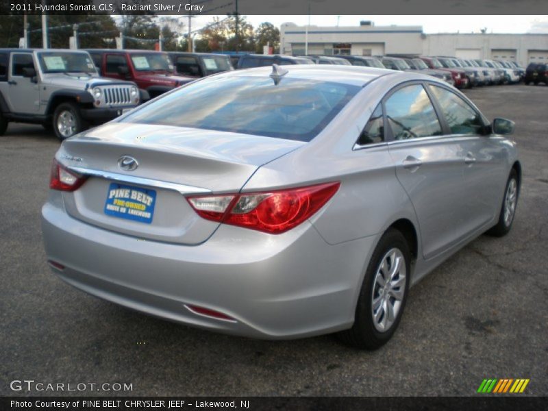 Radiant Silver / Gray 2011 Hyundai Sonata GLS