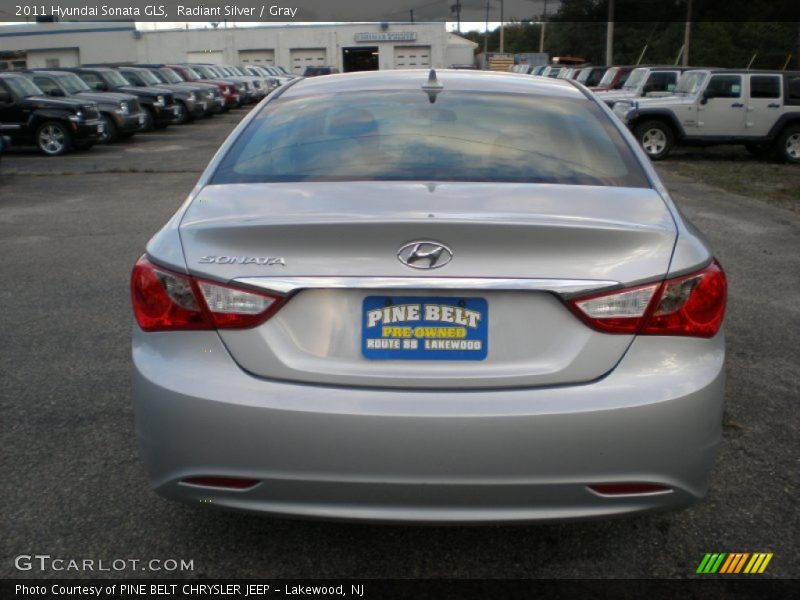 Radiant Silver / Gray 2011 Hyundai Sonata GLS