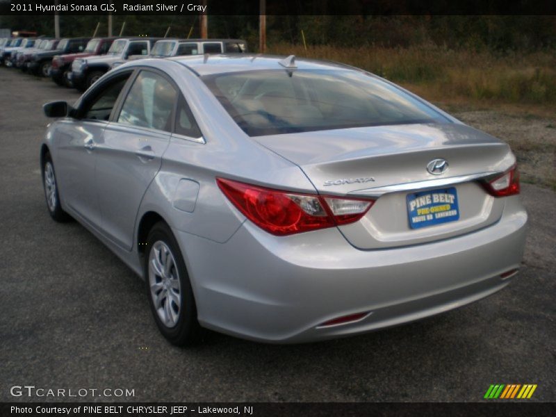 Radiant Silver / Gray 2011 Hyundai Sonata GLS
