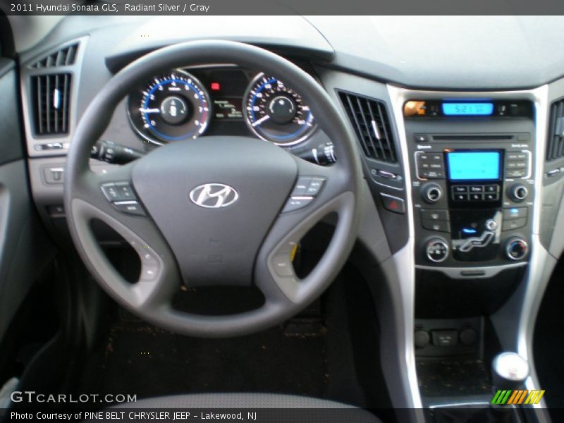 Radiant Silver / Gray 2011 Hyundai Sonata GLS