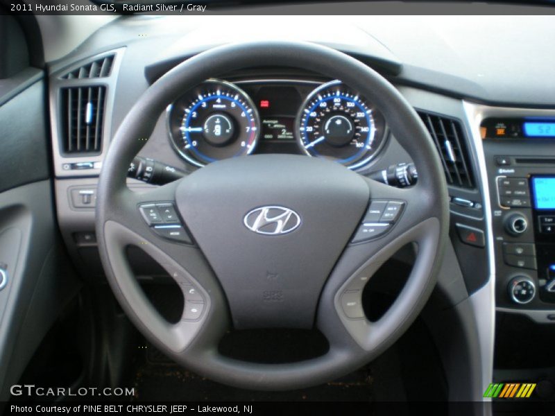 Radiant Silver / Gray 2011 Hyundai Sonata GLS