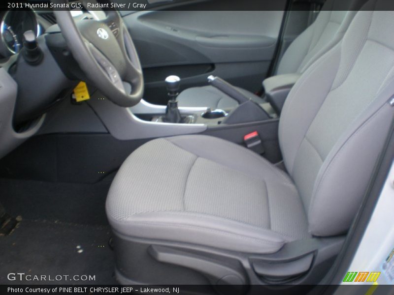 Radiant Silver / Gray 2011 Hyundai Sonata GLS