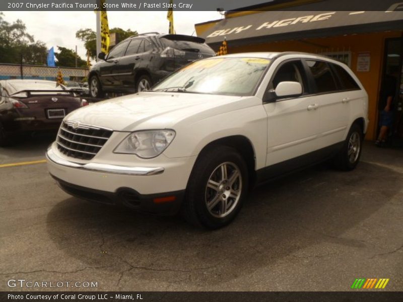 Stone White / Pastel Slate Gray 2007 Chrysler Pacifica Touring