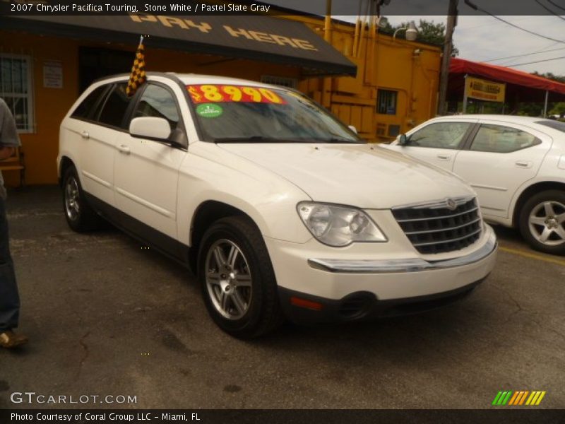 Stone White / Pastel Slate Gray 2007 Chrysler Pacifica Touring