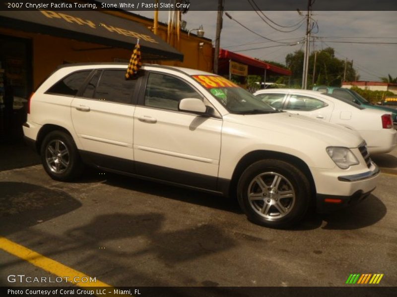 Stone White / Pastel Slate Gray 2007 Chrysler Pacifica Touring
