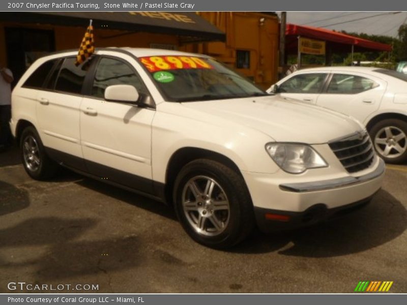 Stone White / Pastel Slate Gray 2007 Chrysler Pacifica Touring