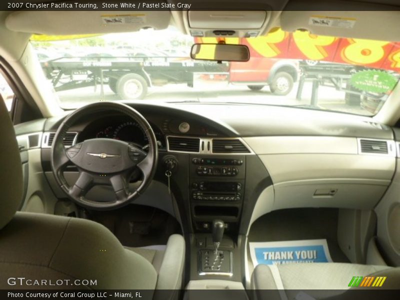 Stone White / Pastel Slate Gray 2007 Chrysler Pacifica Touring