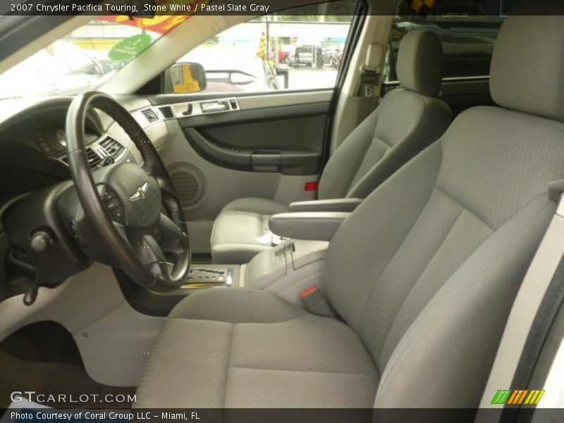 Stone White / Pastel Slate Gray 2007 Chrysler Pacifica Touring