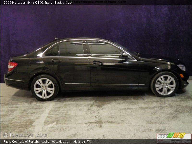 Black / Black 2009 Mercedes-Benz C 300 Sport