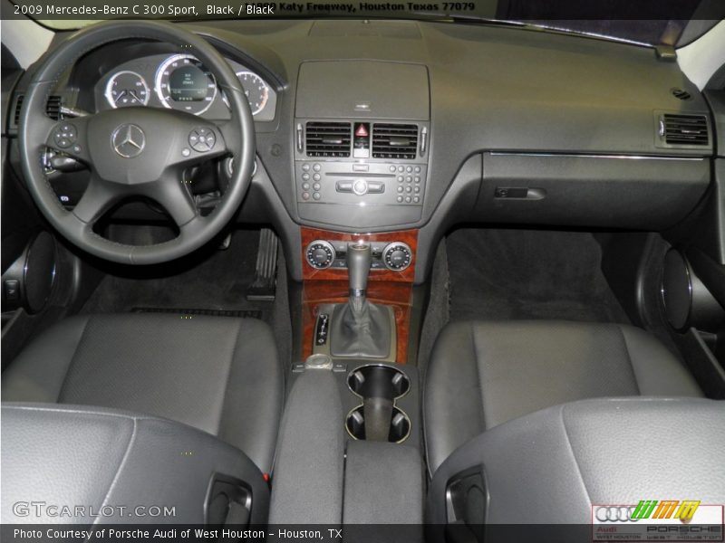 Black / Black 2009 Mercedes-Benz C 300 Sport