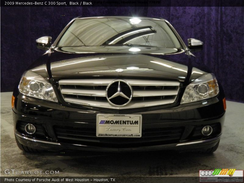 Black / Black 2009 Mercedes-Benz C 300 Sport