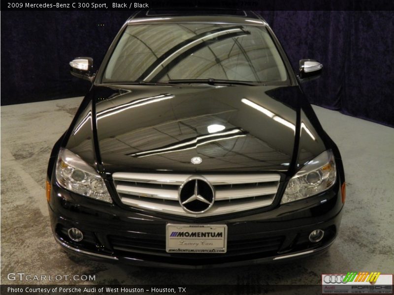 Black / Black 2009 Mercedes-Benz C 300 Sport