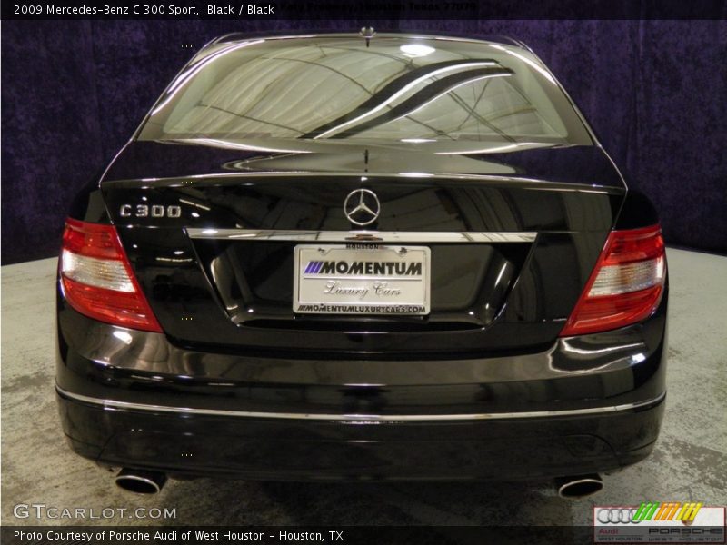 Black / Black 2009 Mercedes-Benz C 300 Sport