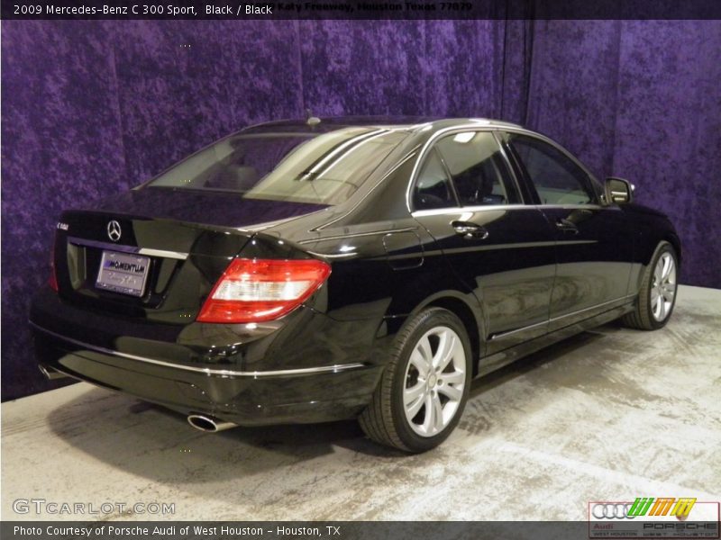 Black / Black 2009 Mercedes-Benz C 300 Sport