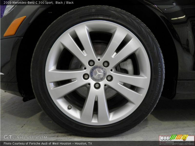 Black / Black 2009 Mercedes-Benz C 300 Sport