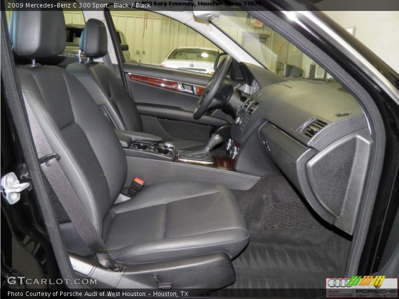 Black / Black 2009 Mercedes-Benz C 300 Sport