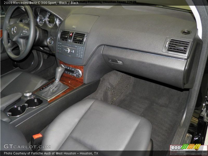 Black / Black 2009 Mercedes-Benz C 300 Sport