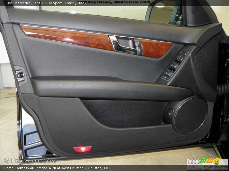 Black / Black 2009 Mercedes-Benz C 300 Sport