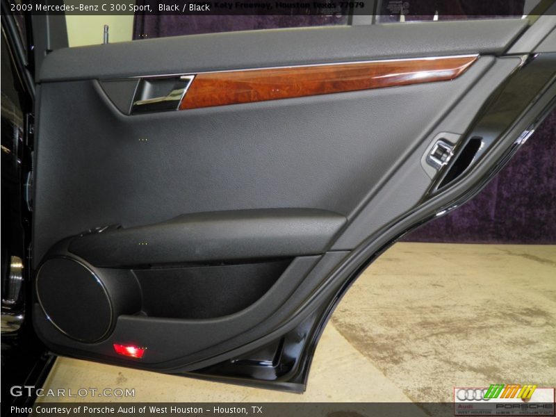 Black / Black 2009 Mercedes-Benz C 300 Sport