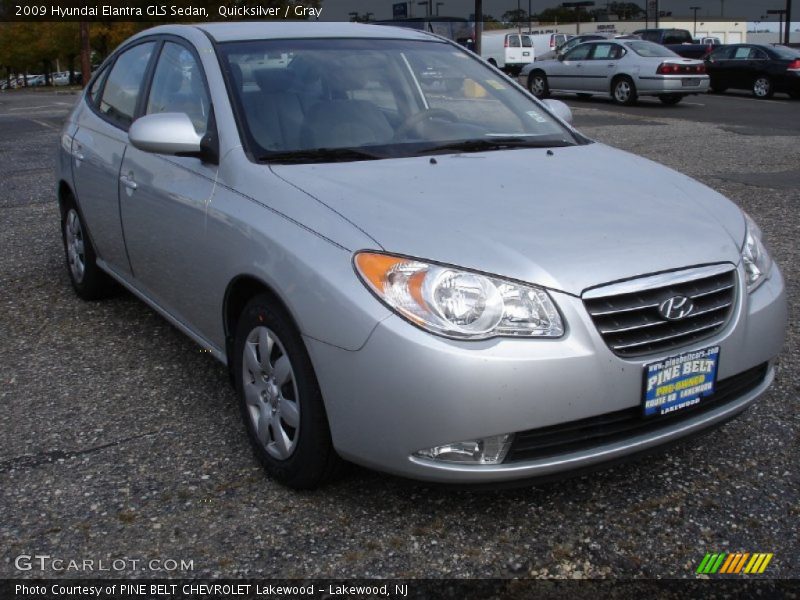 Quicksilver / Gray 2009 Hyundai Elantra GLS Sedan