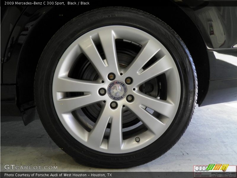 Black / Black 2009 Mercedes-Benz C 300 Sport