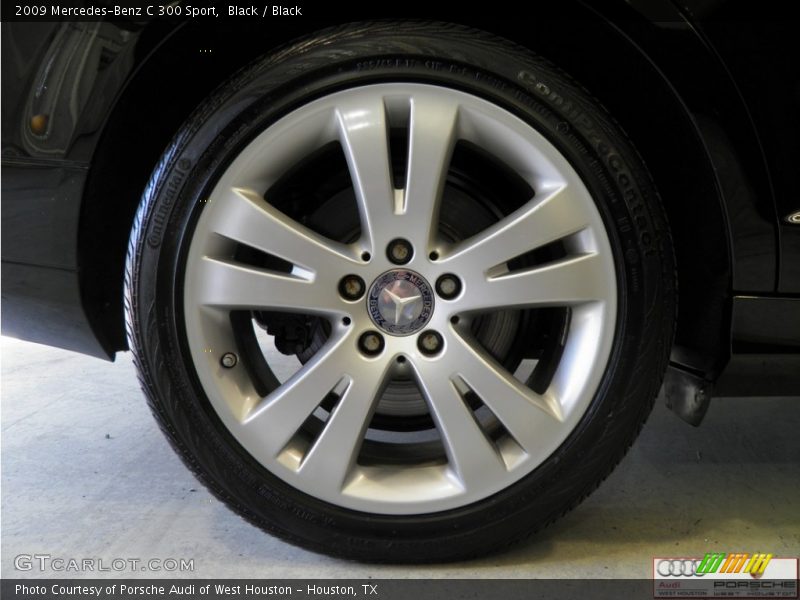 Black / Black 2009 Mercedes-Benz C 300 Sport
