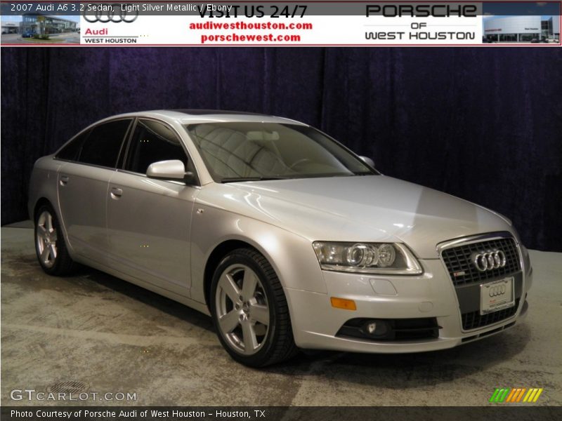 Light Silver Metallic / Ebony 2007 Audi A6 3.2 Sedan
