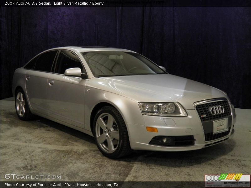 Light Silver Metallic / Ebony 2007 Audi A6 3.2 Sedan